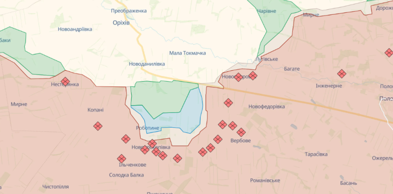 Le forze di difesa riescono nell'area di Verbovoy Regione di Zaporozhye — Stato Maggiore Generale