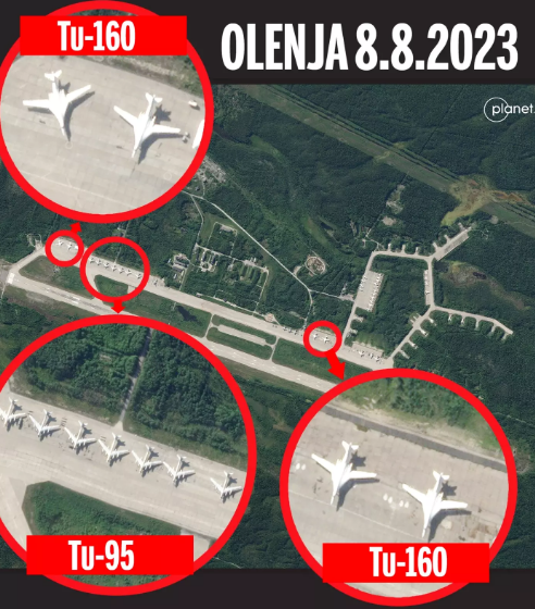 Via dall'Ucraina. I russi si stanno trasferendo bombardieri alla base aerea di Olenya — Media