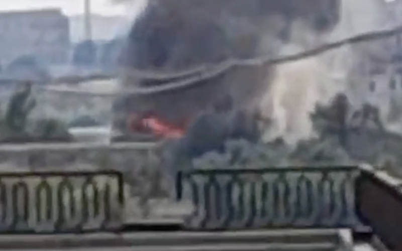 L'incendio è scoppiato nella porto di Volgograd (foto, video)