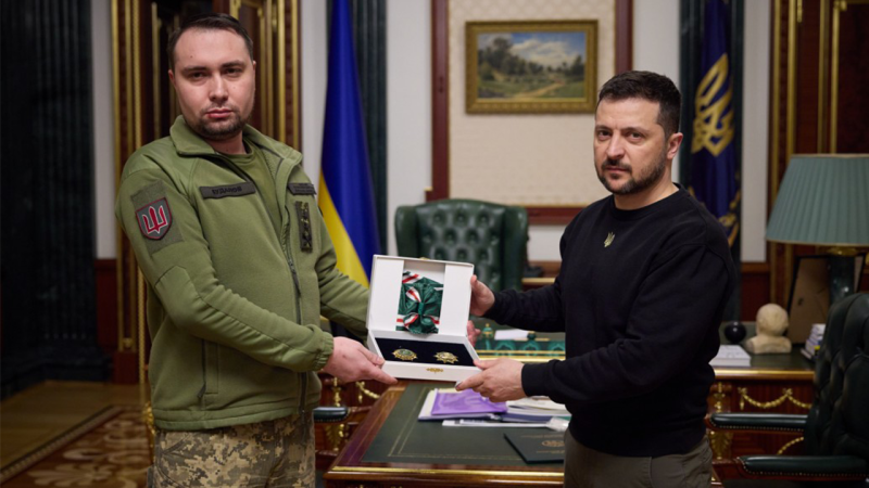 Nel Giorno dell'intelligence militare, Zelenskyj ha conferito a Budanov il grado di tenente generale