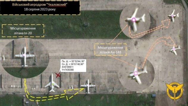 In un aeroporto vicino a Mosca, i sabotatori hanno fatto saltare in aria due aerei e un elicottero - GUR