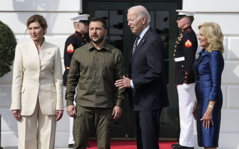 Biden e Zelenskyj hanno iniziato l'incontro alla Casa Bianca (foto)