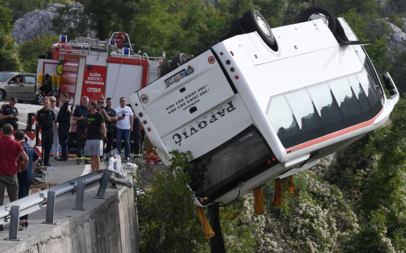 Ucraini coinvolti in un incidente mortale su un autobus in Montenegro: dettagli, foto