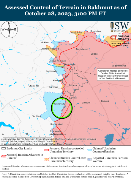 Mappa delle operazioni militari per il 29 ottobre 2023 - situazione al fronte 