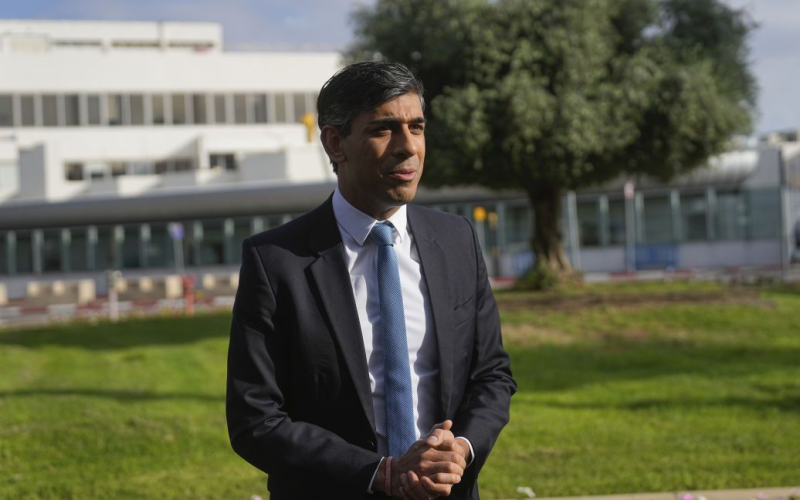 Primo ministro britannico Rishi Sunak è arrivato in Israele.