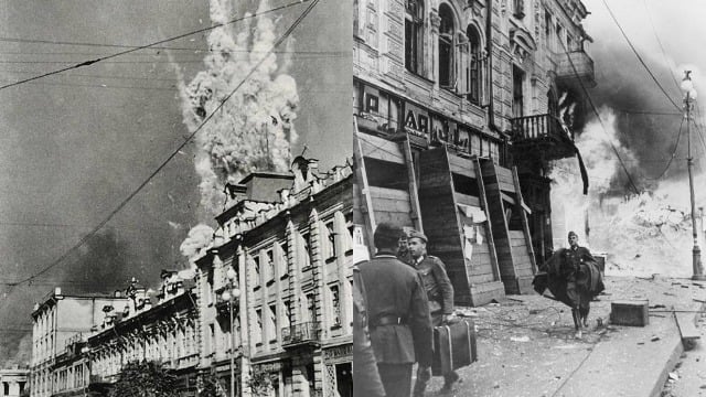 Giorno della liberazione di Kiev: fotografie d'archivio della capitale distrutta