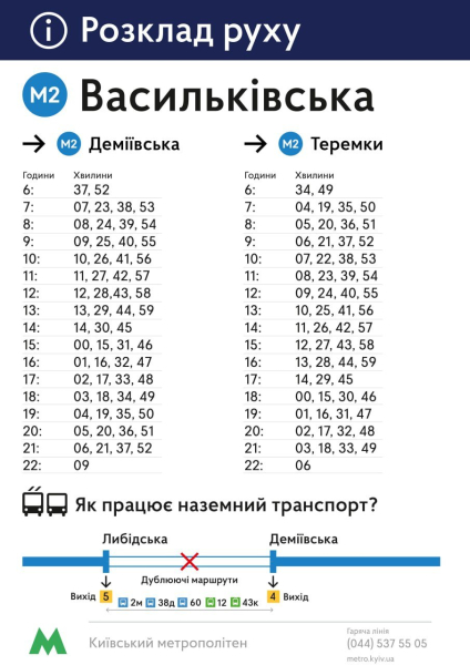 I treni tra Teremki e Demeevskaya saranno inaugurati a Kiev il 13 dicembre: come funzionerà la metropolitana