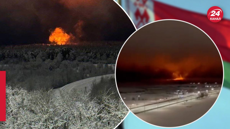 Bruciare a Vitebsk bielorussa sottostazione elettrica: prima, la gente del posto ha sentito delle esplosioni