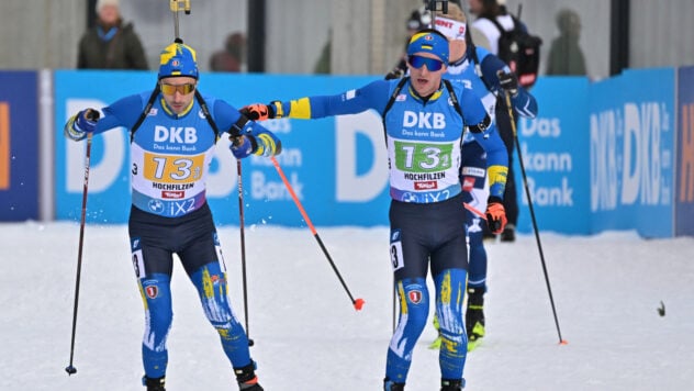 L'Ucraina è arrivata quinta nella staffetta maschile alla Coppa del mondo di biathlon