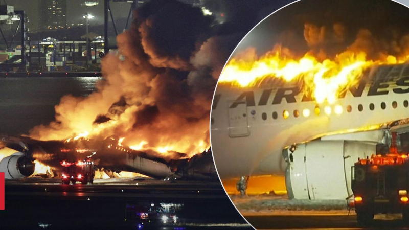 Quasi 400 passeggeri a bordo: all'aeroporto di Tokyo l'aereo ha preso fuoco - video inquietante