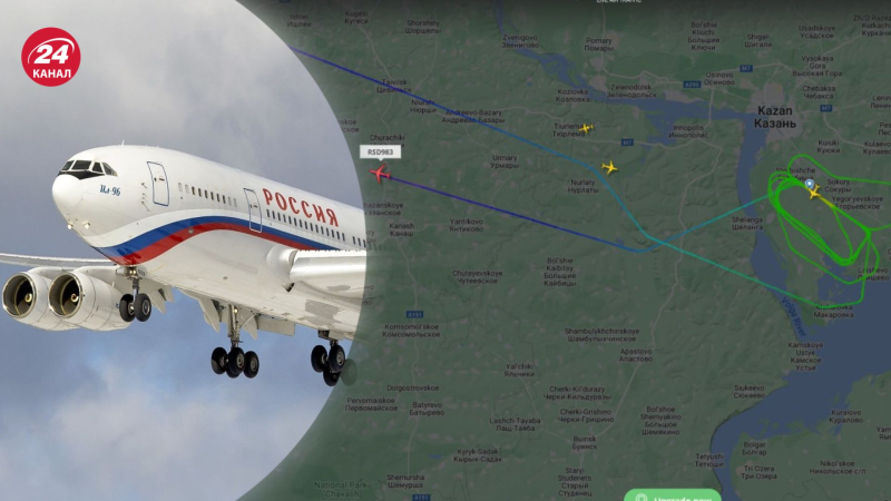 Ferita in tondo: l'aereo di Putin non è riuscito ad atterrare a Kazan
