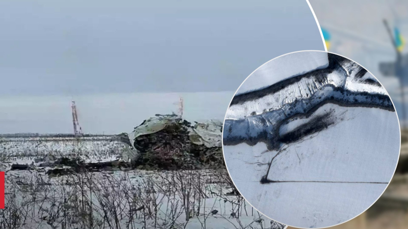 Le prime immagini satellitari dal luogo dell'incidente l'Il russo è apparso -76