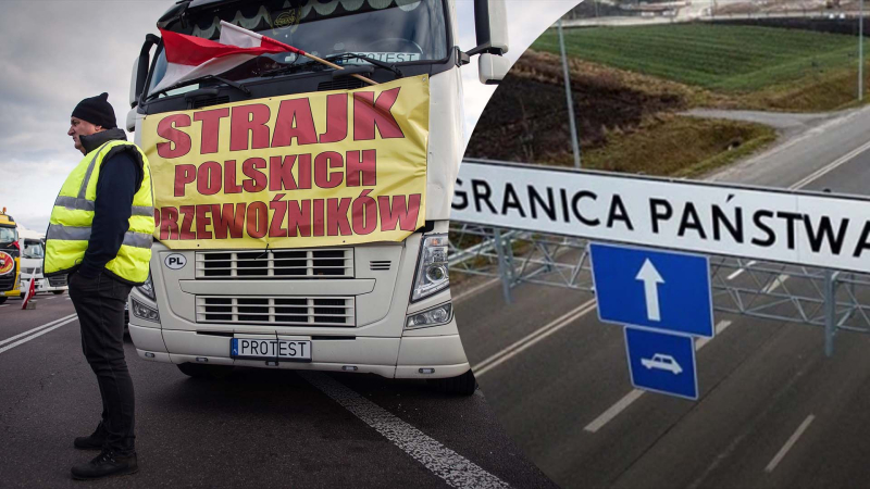 I manifestanti polacchi non hanno consentito il passaggio di un camion con automobili affinché gli ucraini possano passare militare