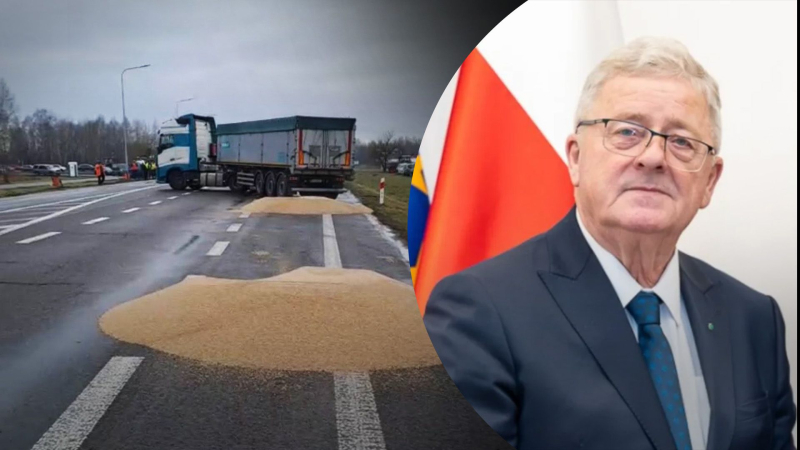 Il ministro polacco si è scusato con l'Ucraina per l'incidente con il grano rovesciato