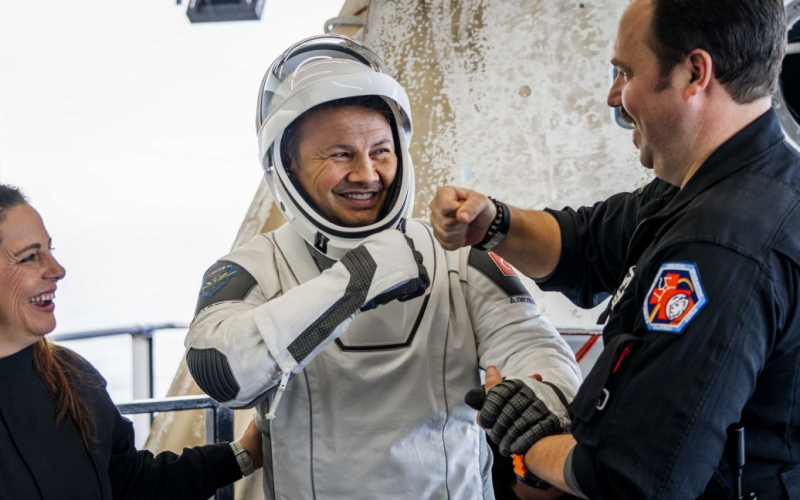 Il Primo Turco , che ha raggiunto lo spazio, è tornato sulla Terra: foto