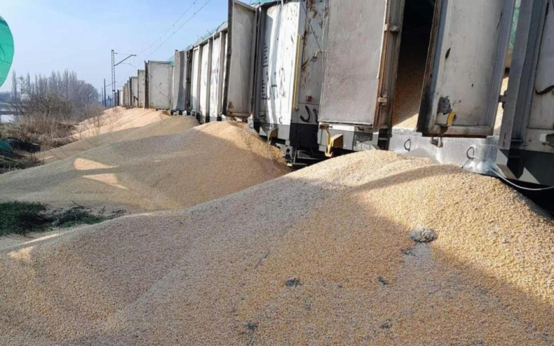 C'è di nuovo un sabotaggio in Polonia: il mais ucraino è stato versato a terra - dettagli, foto