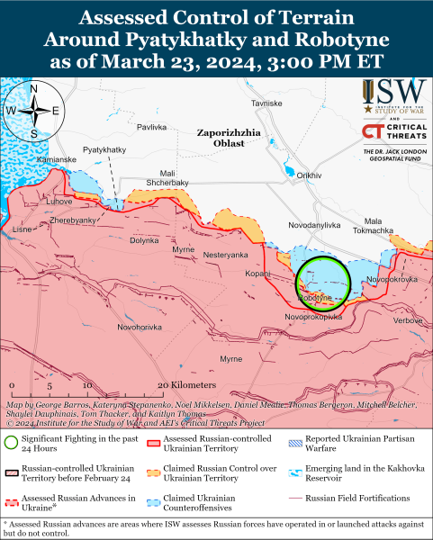 Mappa delle operazioni militari del 24 marzo 2024 - la situazione al fronte 