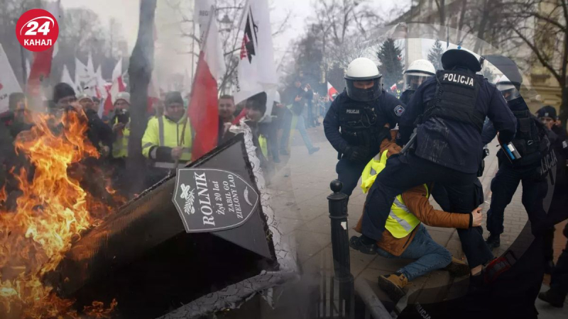 Durante le rivolte del Durante la protesta dei contadini a Varsavia, più di 50 persone sono state arrestate, alcune erano ubriache.