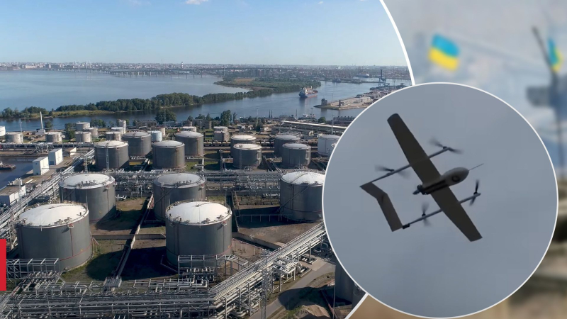 Un drone è caduto sul territorio di un terminal petrolifero a San Pietroburgo