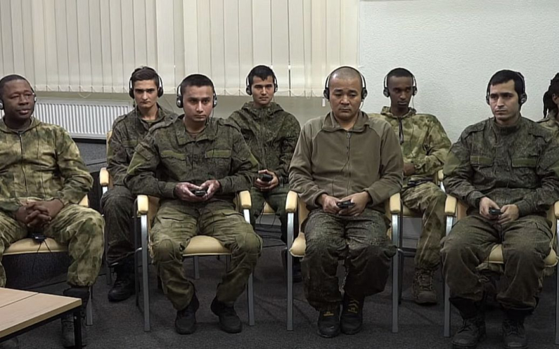 Hanno mostrato in Mercenari stranieri dell'Ucraina che hanno combattuto per la Russia