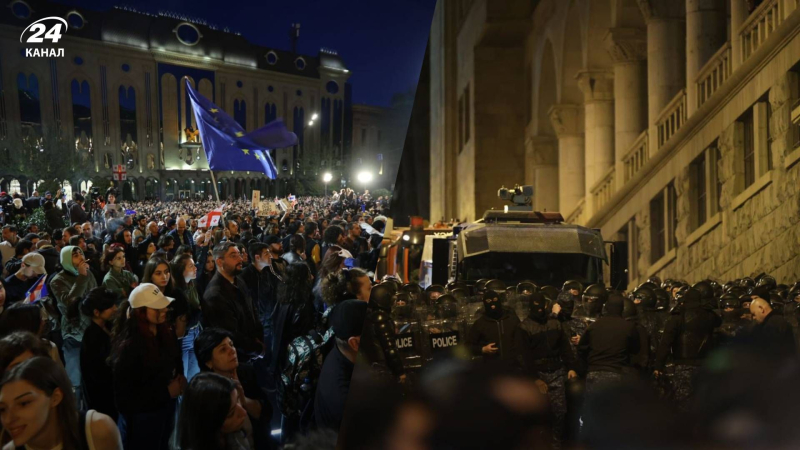 "No &ndash “Russia!”: in Georgia migliaia di persone protestano contro la legge sugli agenti stranieri