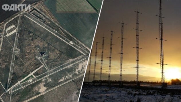 I droni hanno danneggiato la parte dell'antenna del contenitore del radar: questo può essere visto sulle immagini satellitari