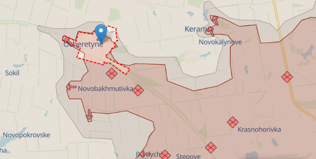 La maggior parte di Ocheretino è sotto il controllo delle forze armate ucraine, continuano i pesanti combattimenti — OSGV Khortitsa