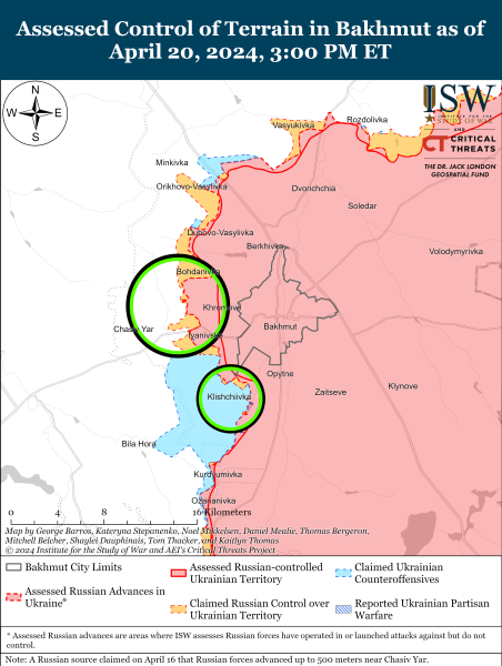 Mappa delle operazioni militari del 21 aprile 2024 - la situazione al fronte 