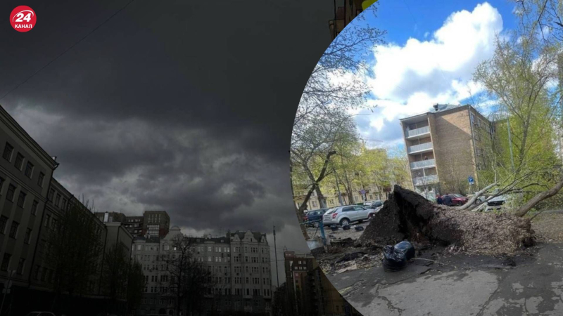 La natura continua ad avere divertimento: un potente uragano ha colpito Mosca