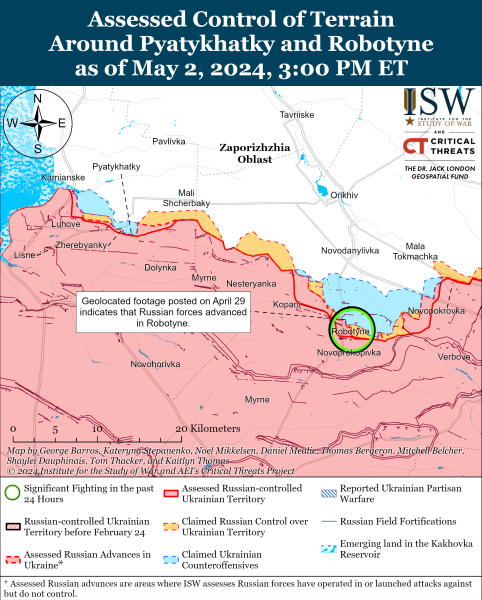 Mappa delle operazioni militari per il 3 maggio 2024 - la situazione al fronte