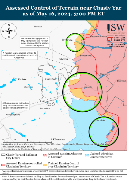 Mappa delle operazioni militari del 17 maggio 2024 - la situazione al fronte 