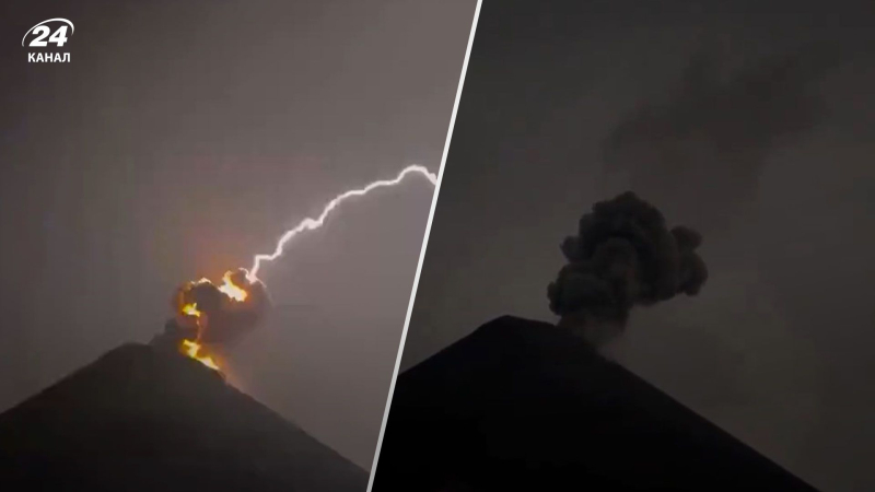 Un fulmine colpì la bocca di un vulcano attivo in Guatemala: video suggestivo