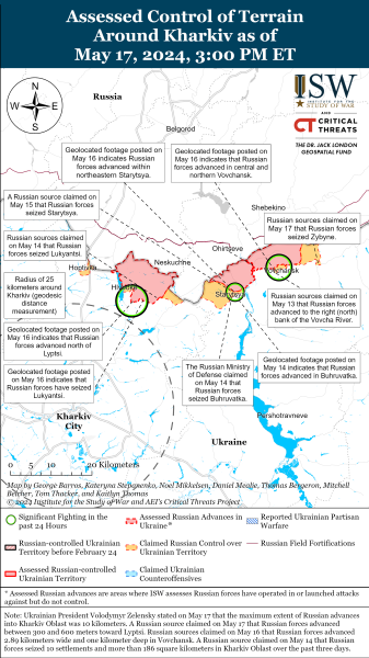 Mappa delle operazioni militari del 18 maggio 2024 - la situazione al fronte 