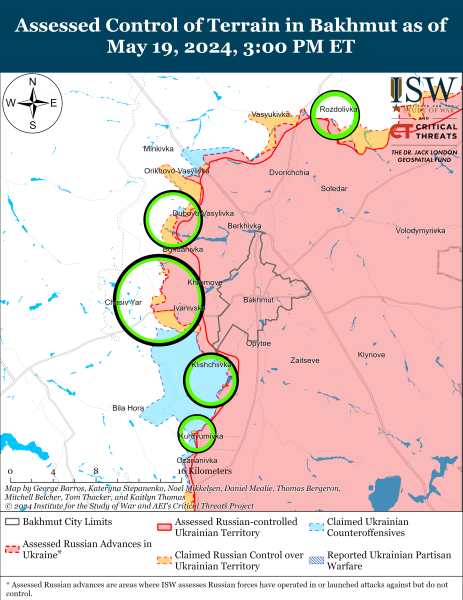 Mappa delle operazioni militari per il 20 maggio 2024 - situazione al fronte