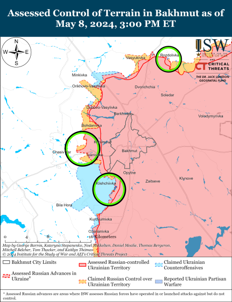 Mappa delle operazioni militari del 9 maggio 2024 - la situazione al fronte