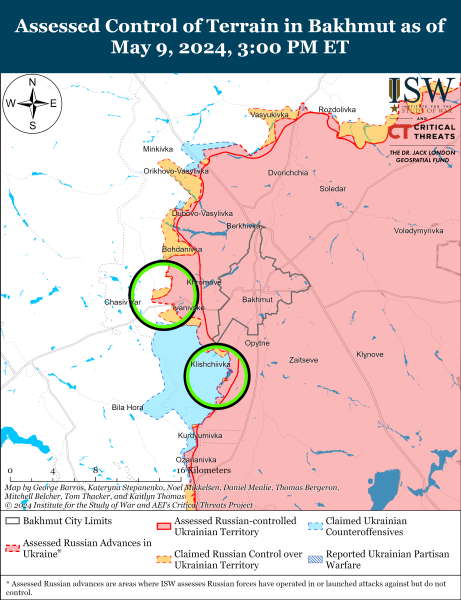 Mappa delle operazioni militari del 10 maggio 2024 - la situazione al fronte