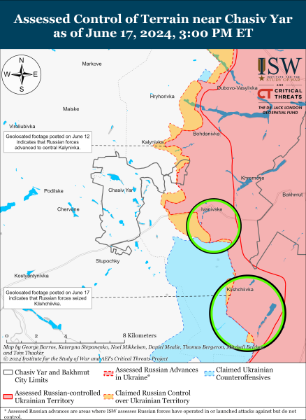 Mappa delle operazioni militari al 18 giugno 2024 - situazione al fronte 