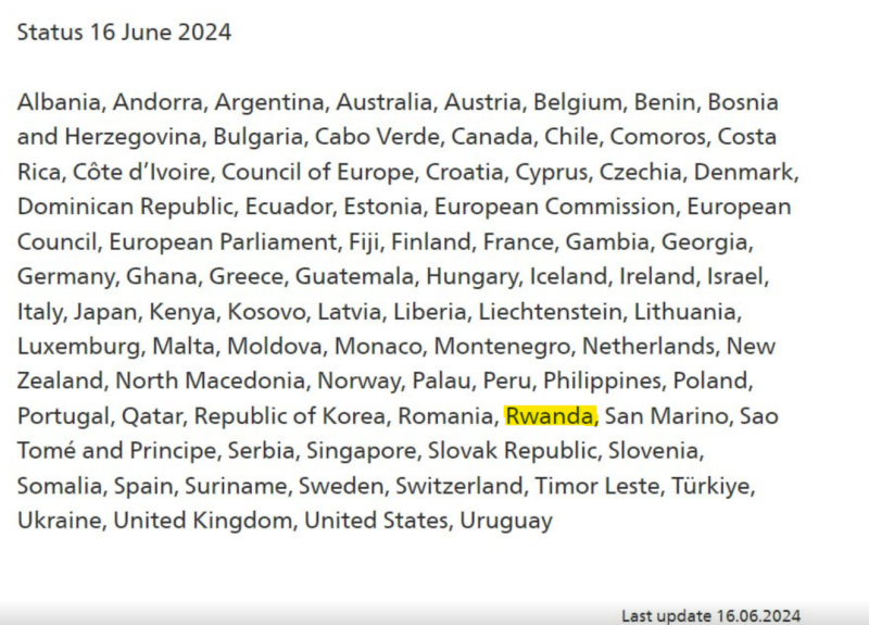 L'elenco dei firmatari del comunicato del Vertice svizzero per la pace è cambiato ancora: ciò che è noto