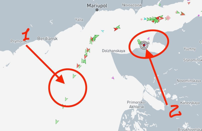 10 navi sono state arrotondate per &ldquo ;addestramento&rdquo ;: una nave russa è stata colpita nel Mar d'Azov