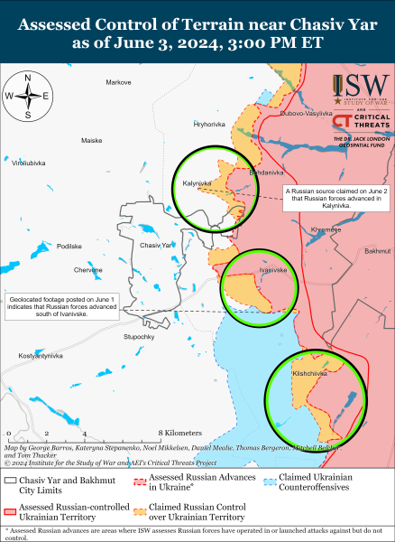 Mappa delle operazioni militari del 4 giugno 2024 - la situazione al fronte