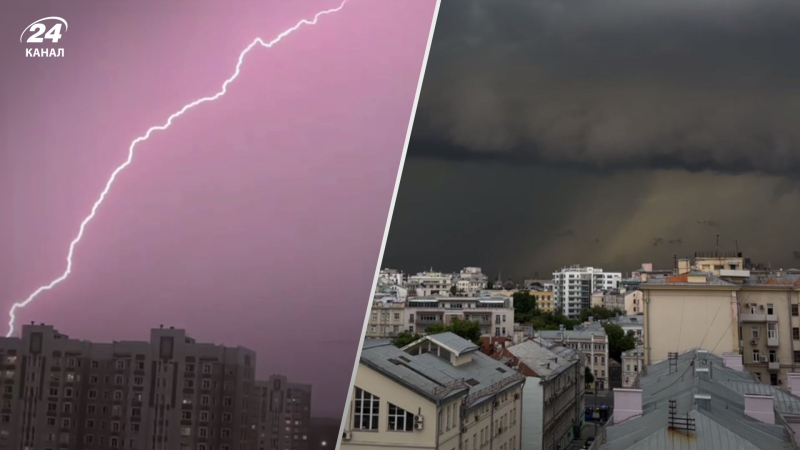 Fulmini, rovesci e forti venti: Mosca è stata coperta da un potente uragano