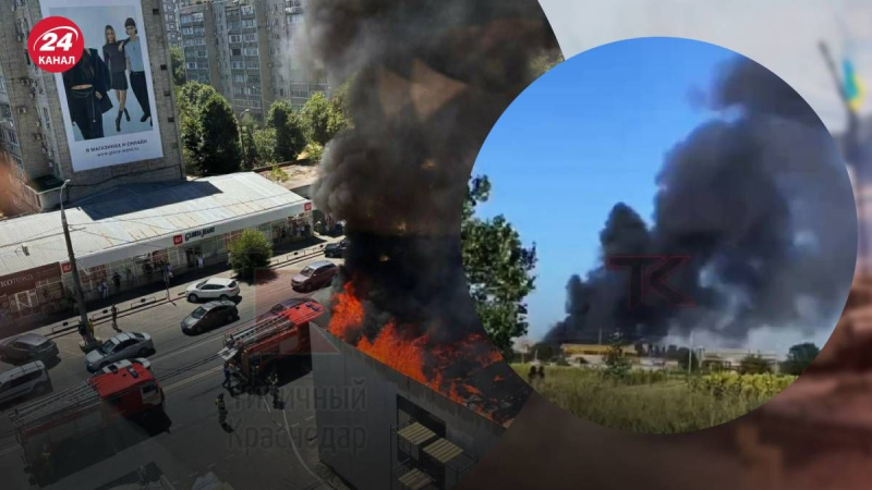 Krasnodar è in fiamme: un incendio su larga scala ha inghiottito la città