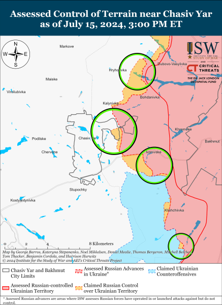 Mappa delle operazioni militari per il 16 luglio 2024 - situazione al fronte