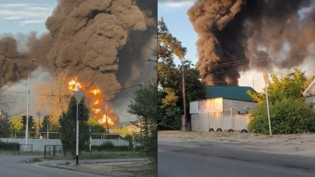 Nella regione di Volgograd, un deposito petrolifero e una sottostazione sono in fiamme a causa di un attacco di droni