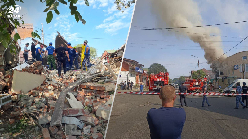 La farmacia è stata completamente demolita: un edificio è esploso nella regione russa di Krasnodar