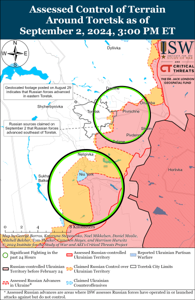 Mappa delle operazioni militari per il 3 settembre 2024 – situazione al fronte