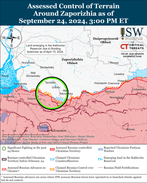 Mappa delle operazioni militari per il 25 settembre 2024 - la situazione al fronte