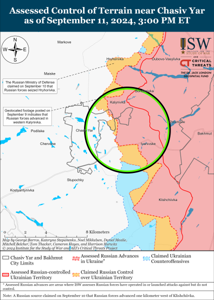 Mappa delle operazioni militari del 12 settembre , 2024 — situazione al fronte 