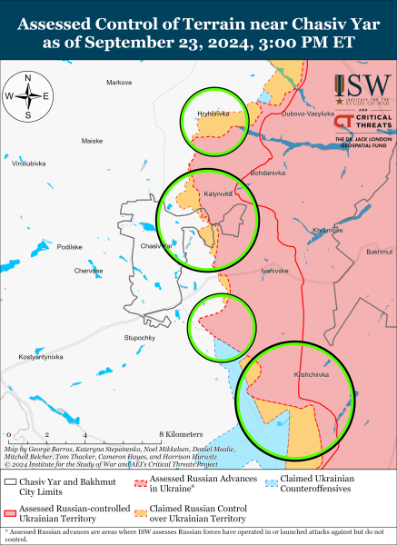 Mappa delle operazioni militari del 24 settembre 2024 - la situazione al fronte 