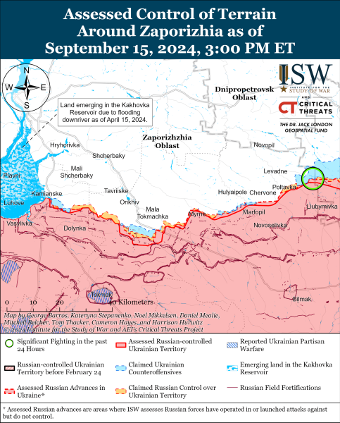 Mappa delle operazioni militari del 16 settembre 2024 - la situazione al fronte